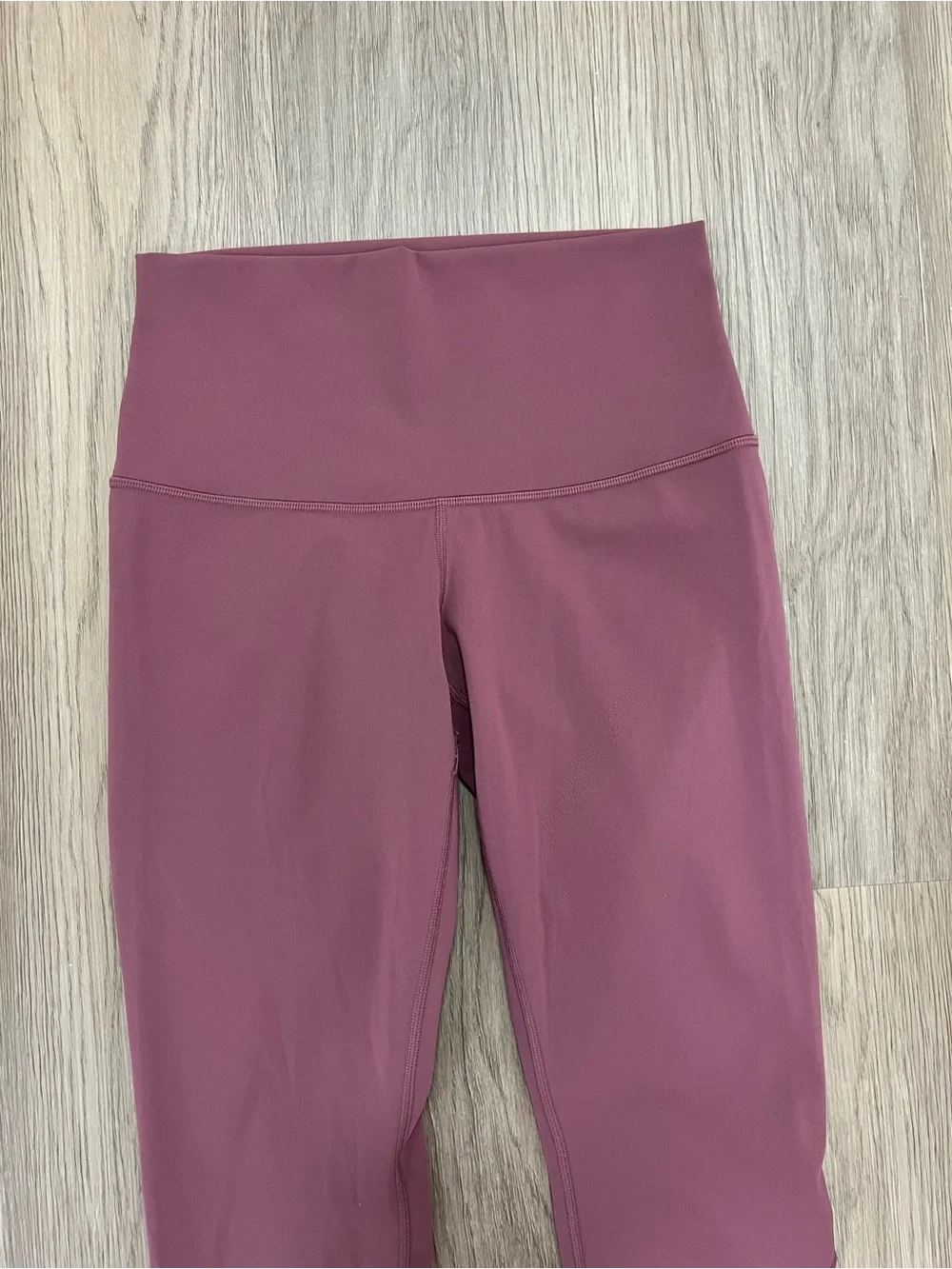 Lululemon Wunder Under Crop High Rise Roll Down Scallop Leggings Plumful